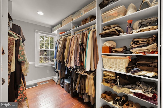 8327 Fran Ct, Lorton, VA 22079 - spacious closet featuring wood finished floors