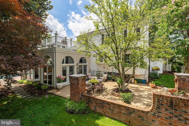 8327 Fran Ct, Lorton, VA 22079 - view of yard with a balcony and a patio