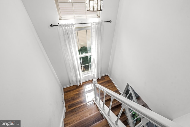20 Woodvale Dr, Atco, NJ 08004 - staircase with wood finished floors and a high ceiling