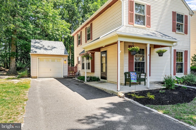 20 Woodvale Dr, Atco, NJ 08004 - view of front of property with an outbuilding, a porch, and driveway