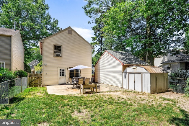 20 Woodvale Dr, Atco, NJ 08004 - rear view of house with a patio area, a shed, and a fenced backyard