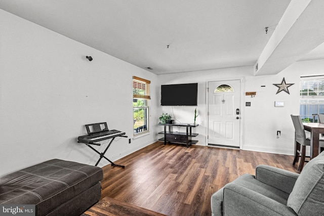 20 Woodvale Dr, Atco, NJ 08004 - living area featuring plenty of natural light and wood finished floors