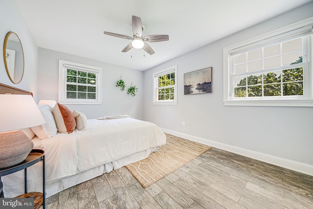 1930 Foxhall Rd, Mclean, VA 22101 - bedroom with wood finished floors and ceiling fan