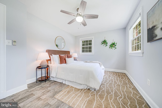 1930 Foxhall Rd, Mclean, VA 22101 - bedroom featuring wood finished floors and a ceiling fan