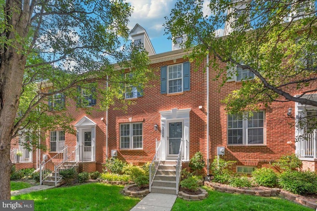 1806 Wheyfield Dr, Frederick, MD 21701 - view of property featuring brick siding and a front yard