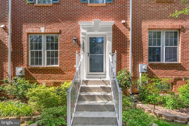 1806 Wheyfield Dr, Frederick, MD 21701 - doorway to property featuring brick siding