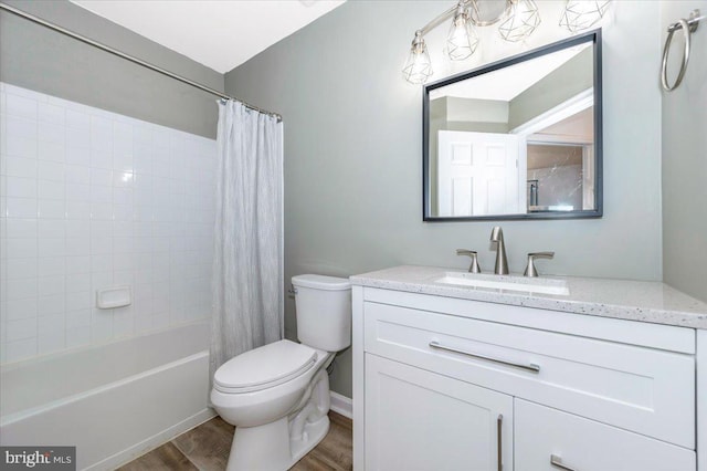 1806 Wheyfield Dr, Frederick, MD 21701 - bathroom featuring wood finished floors, vanity, and shower / tub combo