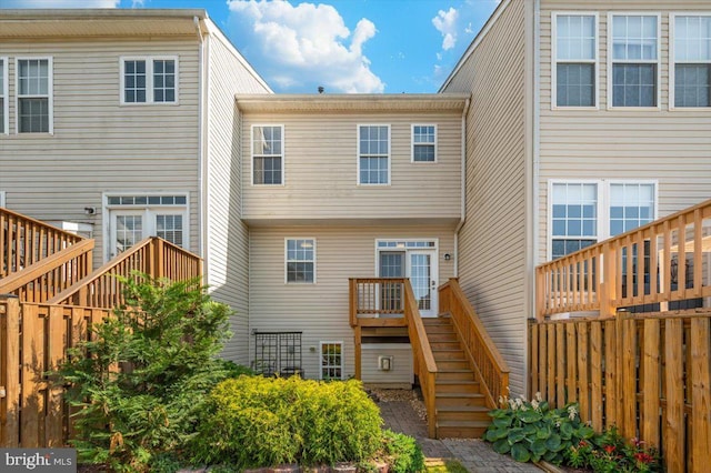 1806 Wheyfield Dr, Frederick, MD 21701 - back of property with stairway