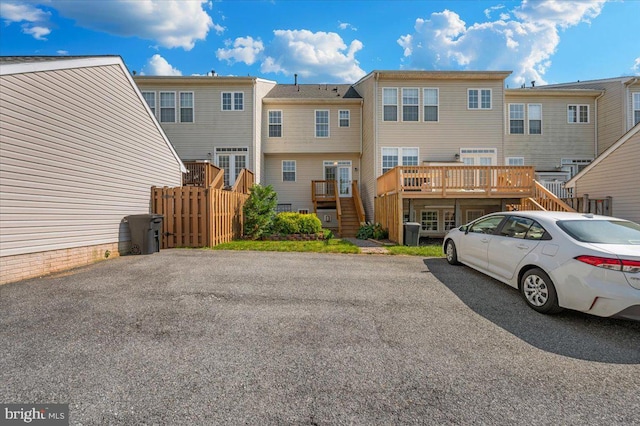 1806 Wheyfield Dr, Frederick, MD 21701 - back of property featuring stairway