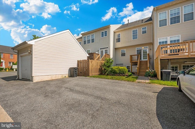 1806 Wheyfield Dr, Frederick, MD 21701 - rear view of property featuring stairway and a residential view