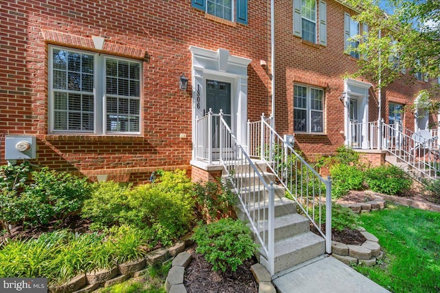 1806 Wheyfield Dr, Frederick, MD 21701 - doorway to property featuring brick siding