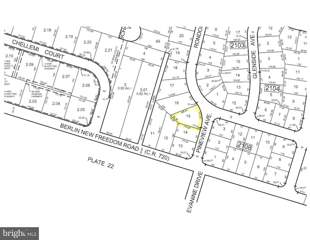 2 Pineview, Berlin, NJ 08009 - parcel map