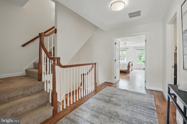 2119 21st Rd N, Arlington, VA 22201 - corridor featuring wood finished floors and stairs