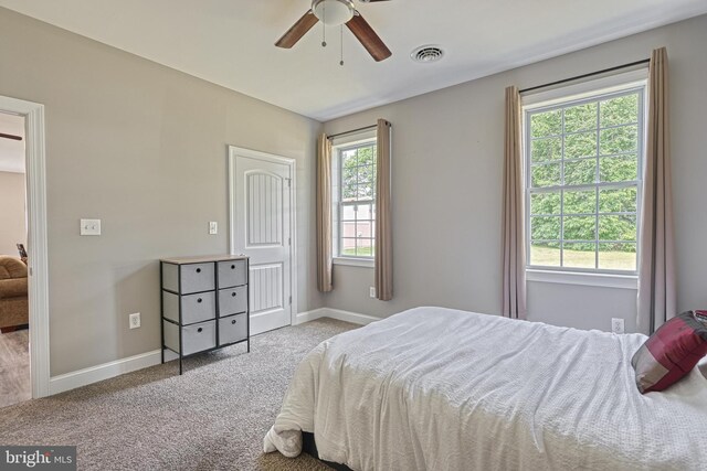 910 Cavalry St, Carlisle, PA 17013 - carpeted bedroom with baseboards and a ceiling fan