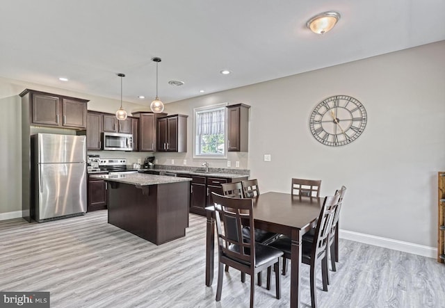 910 Cavalry St, Carlisle, PA 17013 - dining space featuring light wood-type flooring and recessed lighting