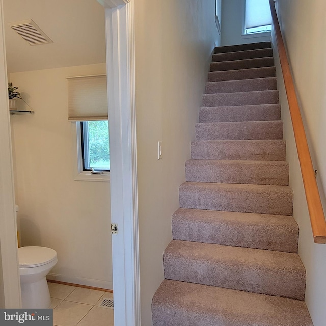 4715 Oak Rd, Shady Side, MD 20764 - stairs with tile patterned floors