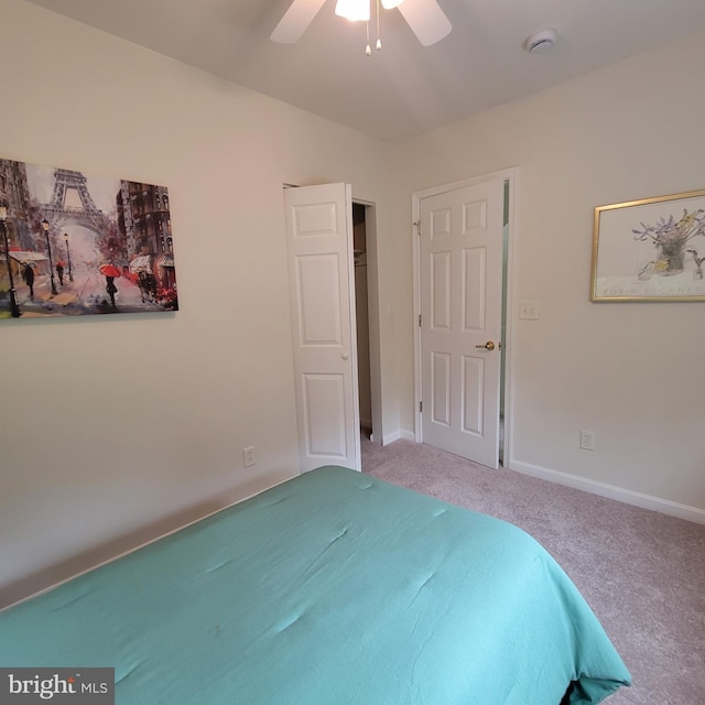 4715 Oak Rd, Shady Side, MD 20764 - bedroom with carpet flooring and ceiling fan