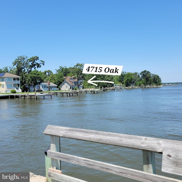4715 Oak Rd, Shady Side, MD 20764 - dock featuring a water view