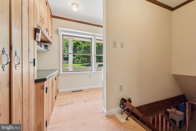 249 Mattson Rd, Garnet Valley, PA 19060 - washroom featuring ornamental molding and light wood-type flooring
