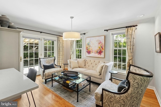 2109 Main St, Bethlehem, PA 18017 - living room featuring plenty of natural light and light wood-style flooring