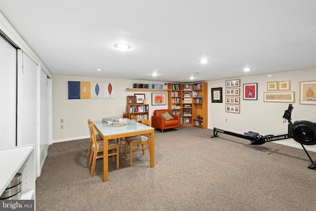 2109 Main St, Bethlehem, PA 18017 - dining space with carpet floors and recessed lighting