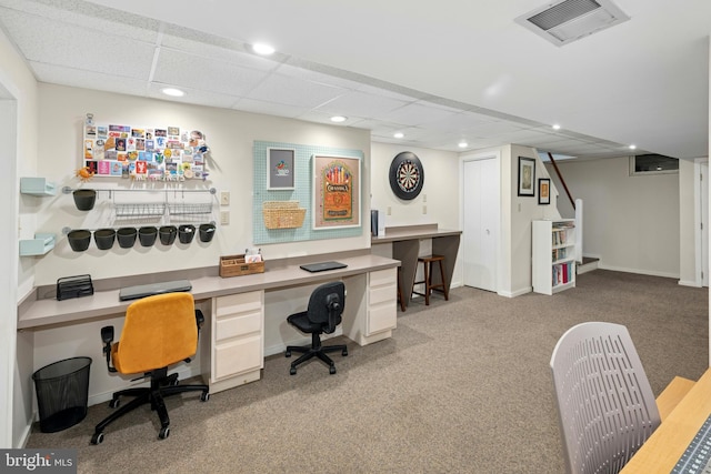2109 Main St, Bethlehem, PA 18017 - carpeted office with recessed lighting and a drop ceiling