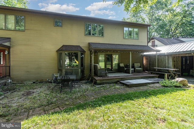 21 Black Bass, Fairfield, PA 17320 - back of property featuring a yard and a wooden deck