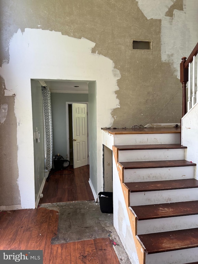 4 Brook Ramble Ln, Townsend, DE 19734 - stairs featuring wood finished floors