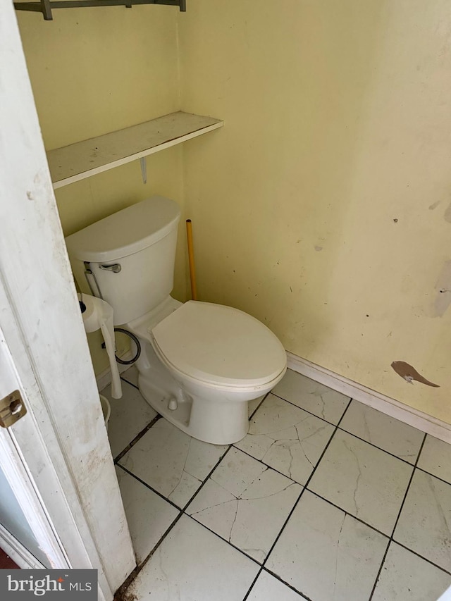 4 Brook Ramble Ln, Townsend, DE 19734 - bathroom with marble finish floors and toilet