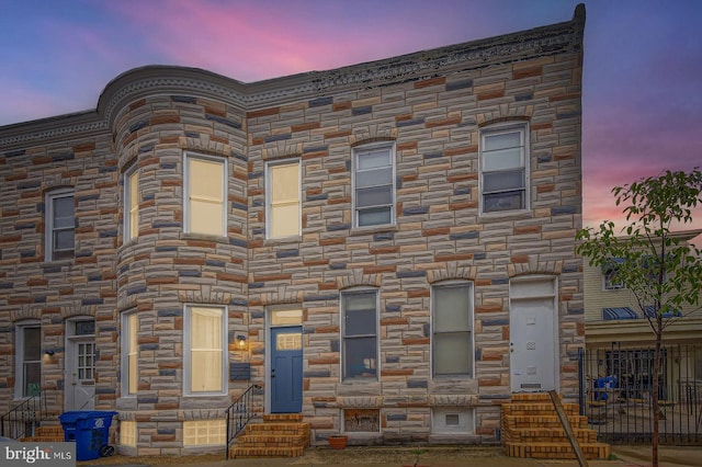 3621 Chestnut Ave, Baltimore, MD 21211 - view of front of home featuring stone siding and entry steps