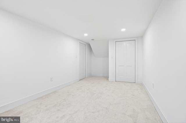 341 Ashford Dr, Lancaster, PA 17601 - finished below grade area featuring recessed lighting and light colored carpet
