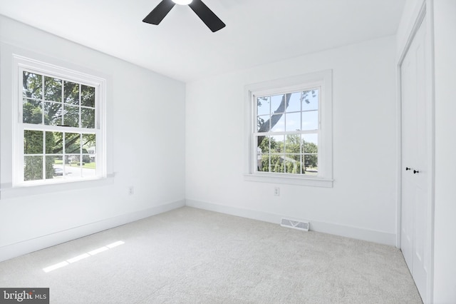 341 Ashford Dr, Lancaster, PA 17601 - unfurnished room with plenty of natural light, carpet floors, and a ceiling fan