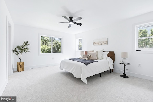 341 Ashford Dr, Lancaster, PA 17601 - carpeted bedroom featuring baseboards and a ceiling fan