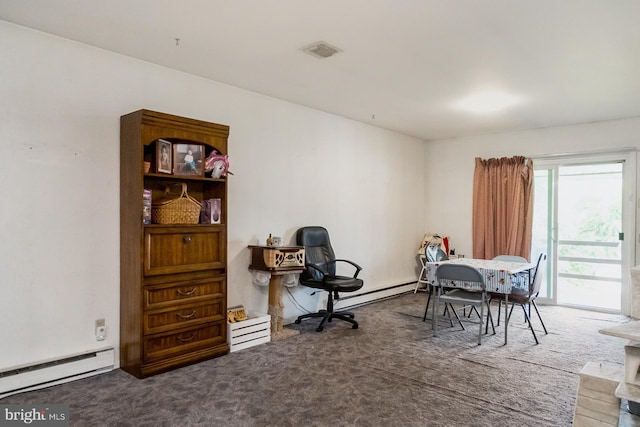 2057 Grove St, Allentown, PA 18104 - carpeted home office with baseboard heating