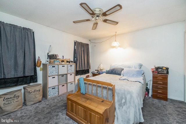 2057 Grove St, Allentown, PA 18104 - carpeted bedroom featuring a ceiling fan