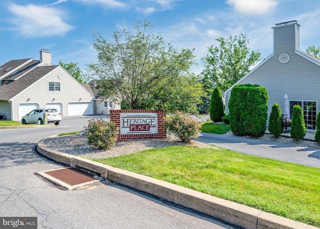 3217 Garfield Ave, Reading, PA 19605 - community / neighborhood sign with a garage and a lawn