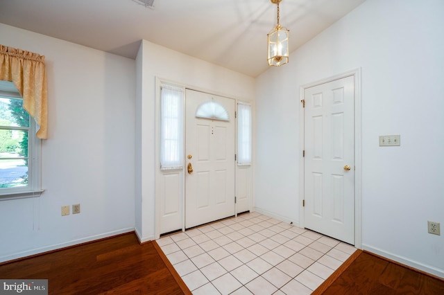 3217 Garfield Ave, Reading, PA 19605 - foyer entrance featuring baseboards and vaulted ceiling