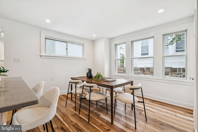 3827 Marshall Rd, Drexel Hill, PA 19026 - dining area featuring wood finished floors and recessed lighting