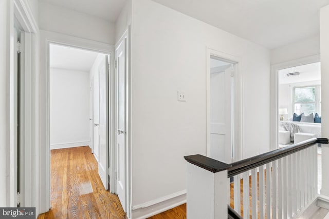 3827 Marshall Rd, Drexel Hill, PA 19026 - corridor featuring an upstairs landing and wood finished floors