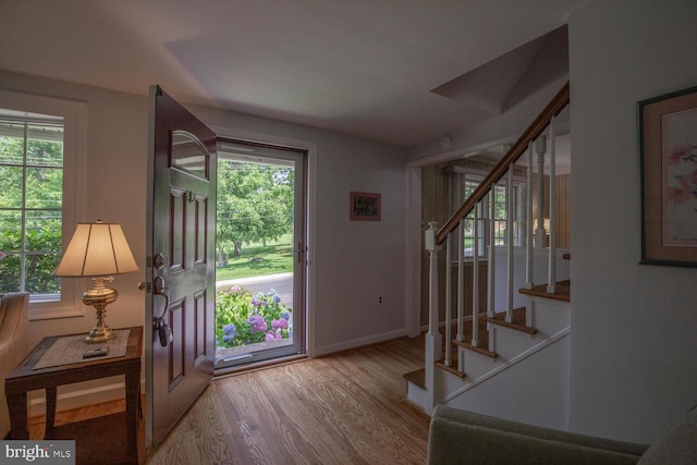 56 Meadowbrook Ave, Hatboro, PA 19040 - entrance foyer with stairs and wood finished floors