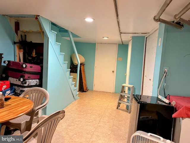 5905 N 3rd St, Philadelphia, PA 19120 - kitchen featuring tile patterned floors and recessed lighting