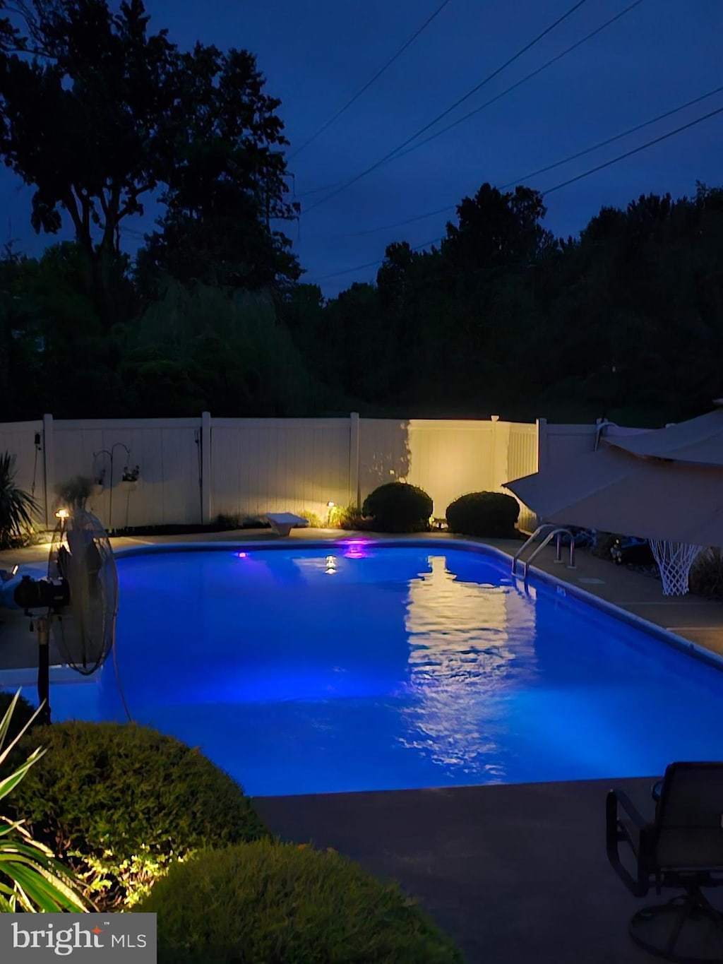 13 Periwinkle Dr, Mount Laurel, NJ 08054 - view of pool at twilight