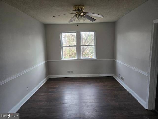 2660 Park Heights Ter, Baltimore, MD 21215 - spare room featuring ceiling fan, a textured ceiling, and wood finished floors