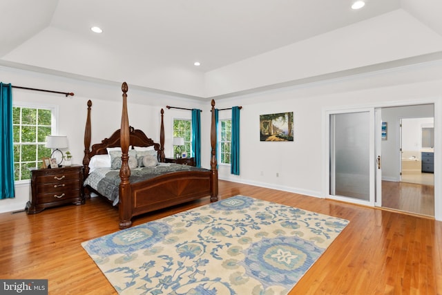 7 Shady Brook Ln, Cranbury, NJ 08512 - bedroom featuring a tray ceiling, wood finished floors, and recessed lighting