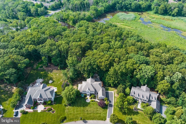 7 Shady Brook Ln, Cranbury, NJ 08512 - aerial overview of property's location with a heavily wooded area
