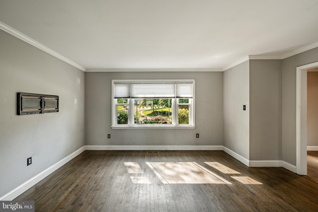 2107 Carol Ln, East Norriton, PA 19401 - unfurnished room featuring hardwood / wood-style floors and ornamental molding