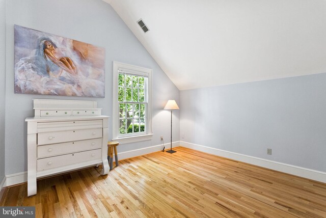 304 Summers Dr, Alexandria, VA 22301 - additional living space with wood finished floors and lofted ceiling