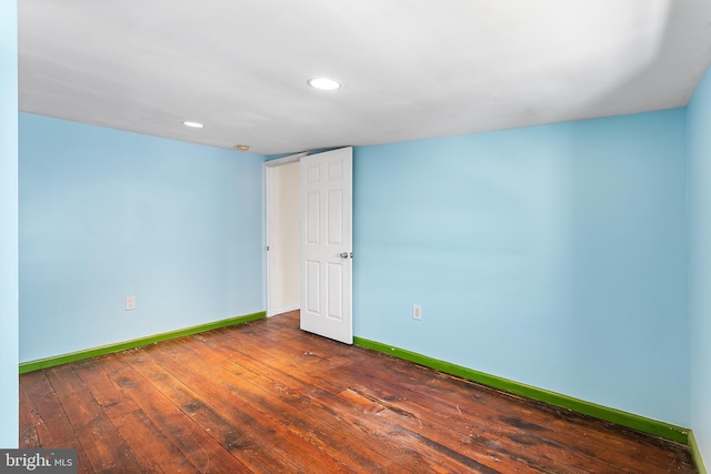 1148 S 12th St, Philadelphia, PA 19147 - empty room with wood-type flooring and recessed lighting