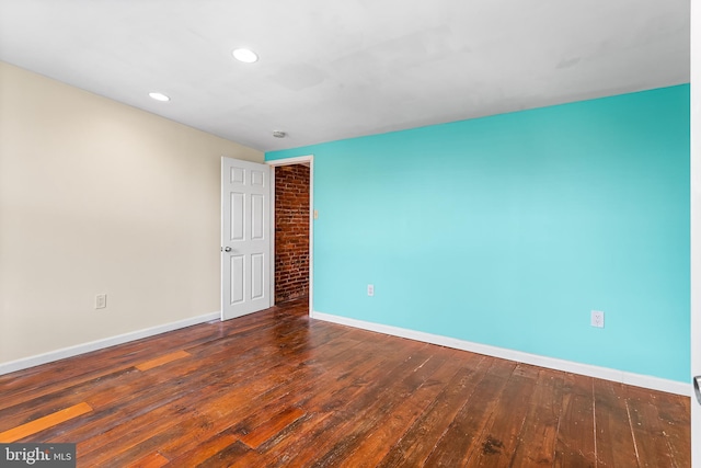 1148 S 12th St, Philadelphia, PA 19147 - spare room featuring hardwood / wood-style flooring and recessed lighting
