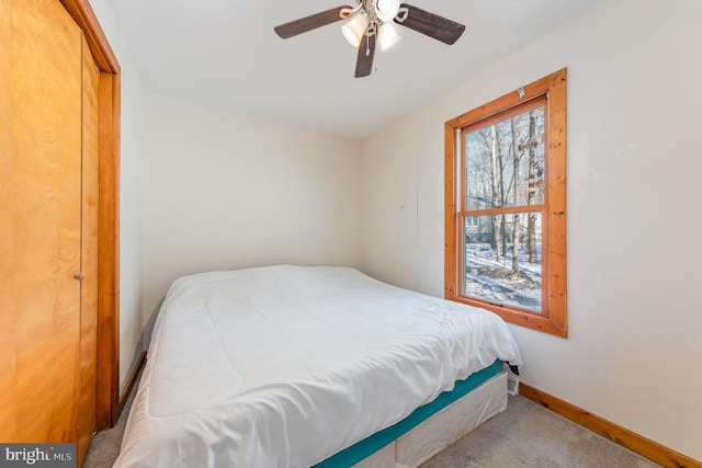 1702 Willow Brook Rd, Bumpass, VA 23024 - bedroom featuring carpet flooring and a ceiling fan